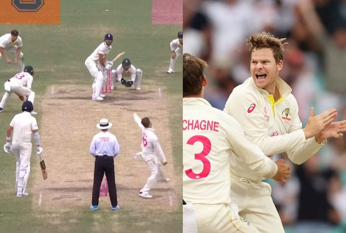 Ashes Aus vs Eng Steve Smith got wicket after six years in Test Watch smith celebration after Jack Leach wicket Video