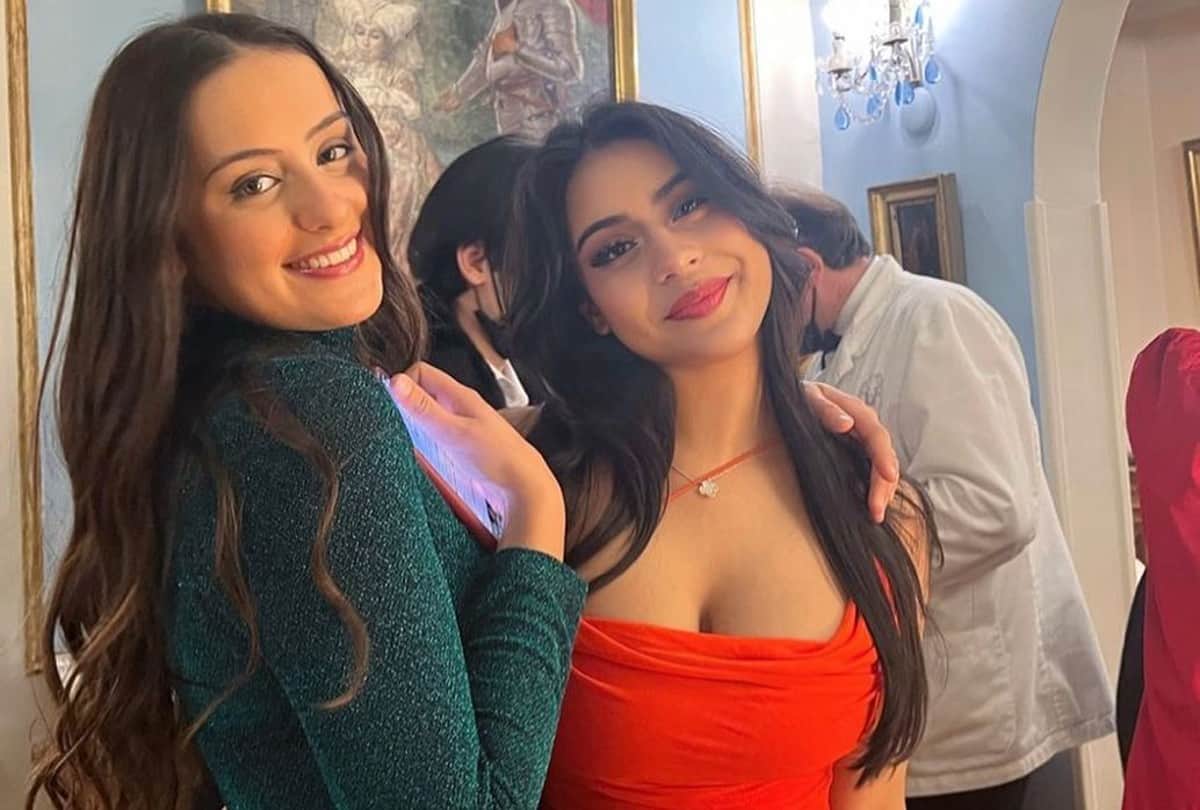 kajol daughter nysa devgan viral bold look in plunging neckline dress