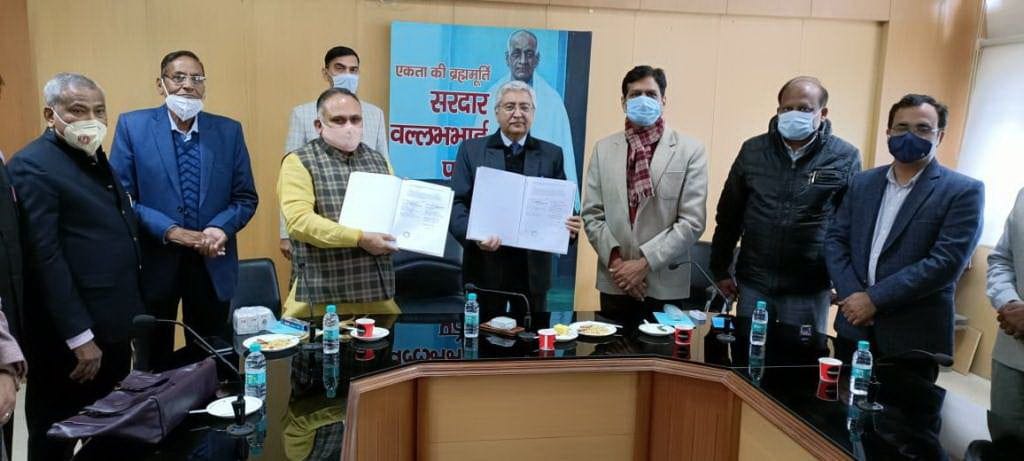 Agreement on Maharaja Agrasen Peeth in IGU