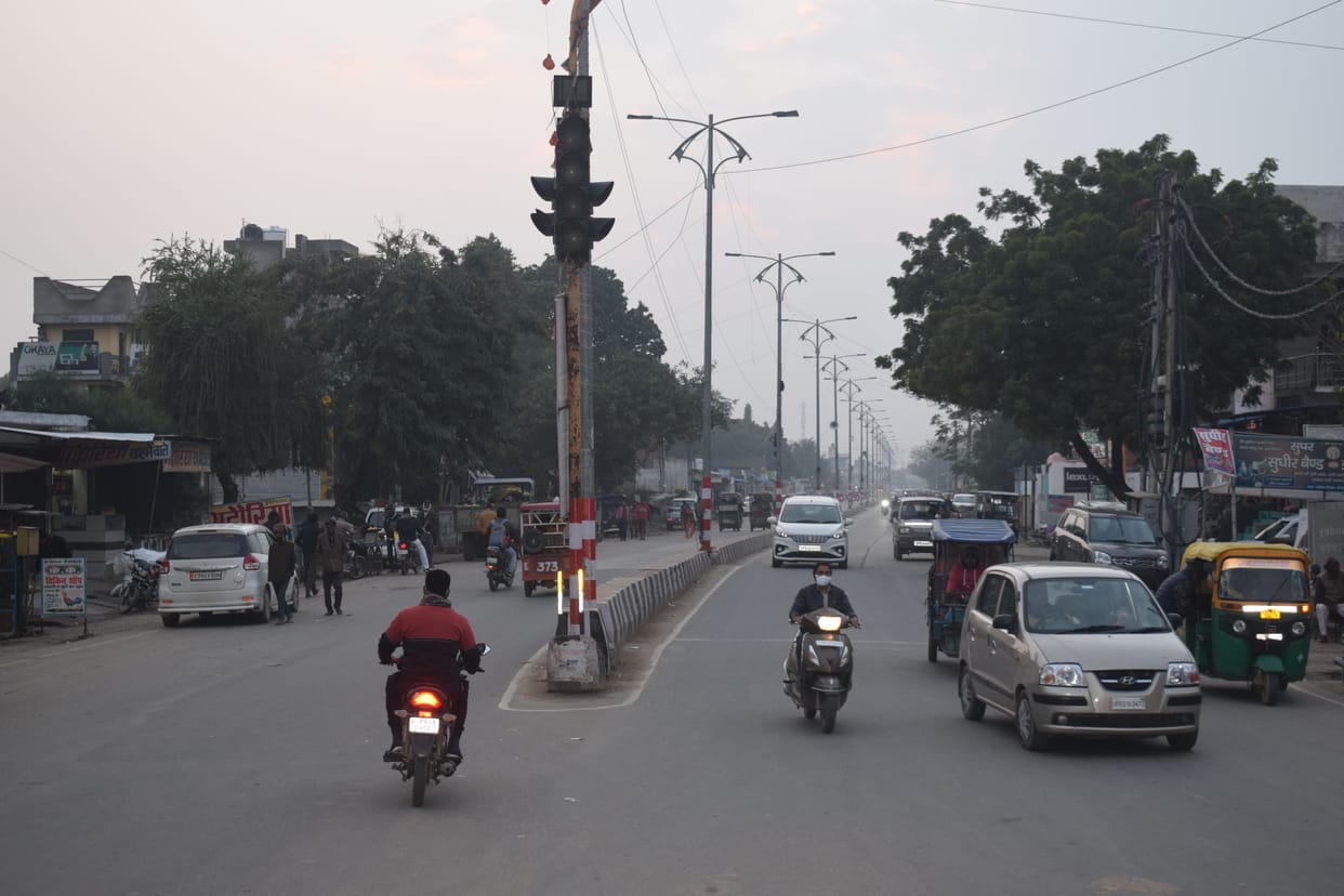 The beauty of the city increased as soon as the hoarding-banner was removed