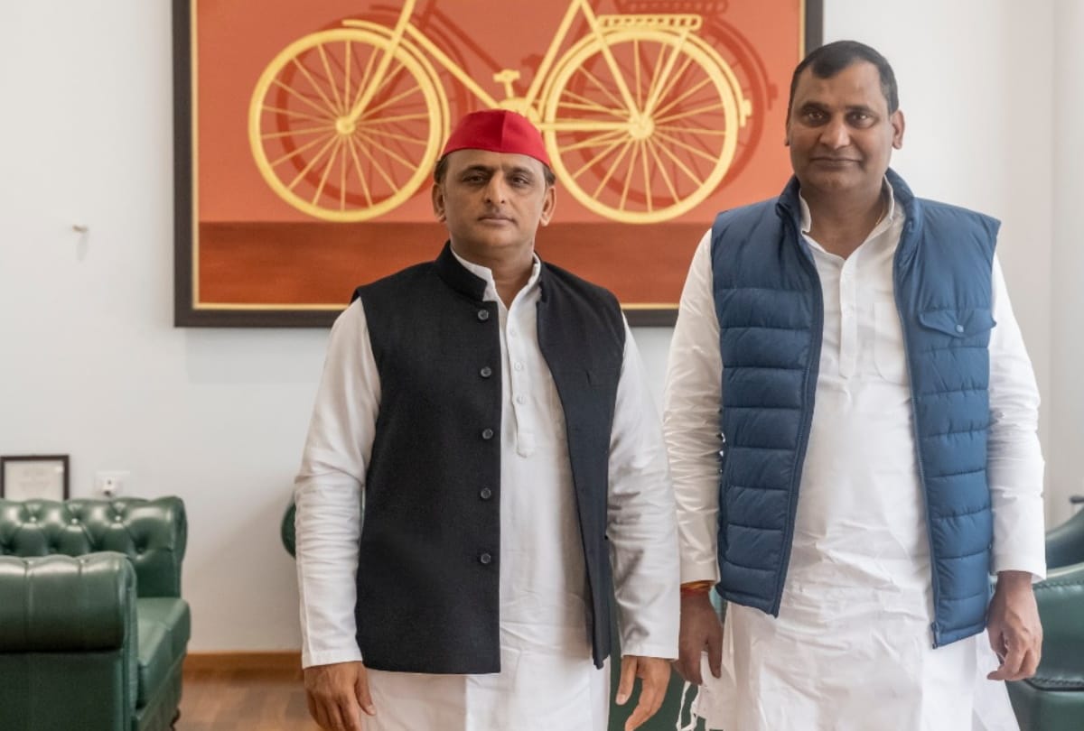 UP Election 2022 Budaun bilsi BJP MLA Radhakrishna Sharma joins Samajwadi Party