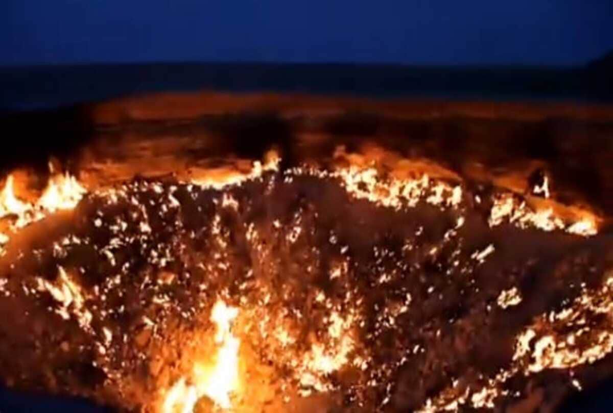 turkmenistan president ordered to gateway to hell gas crater to be closed know what is the story behind it