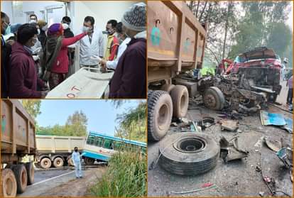 Horrific road accident in Bhiwani of Haryana