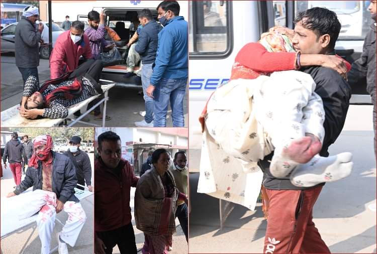 Horrific road accident in Bhiwani of Haryana