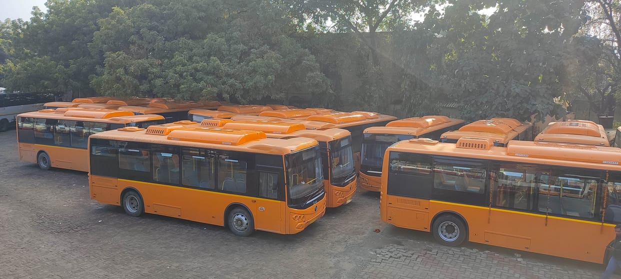 Ten more e-buses arrived, charging point work continues
