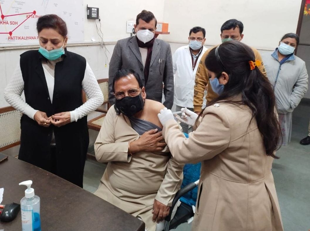 Health workers and public representatives came forward to take booster dose
