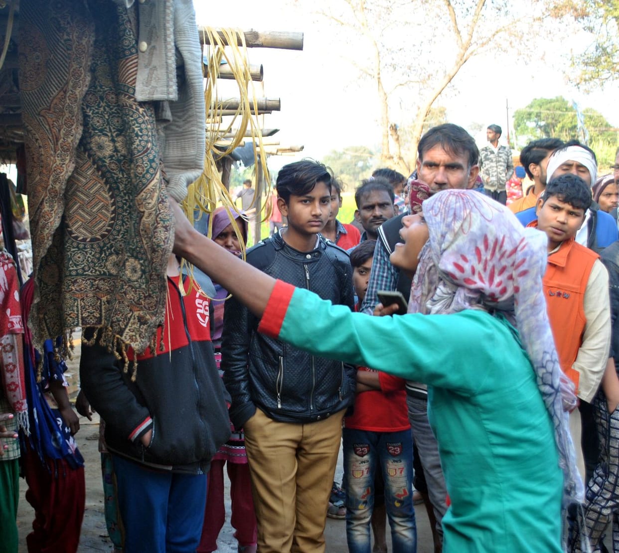 People trembled after seeing body rags