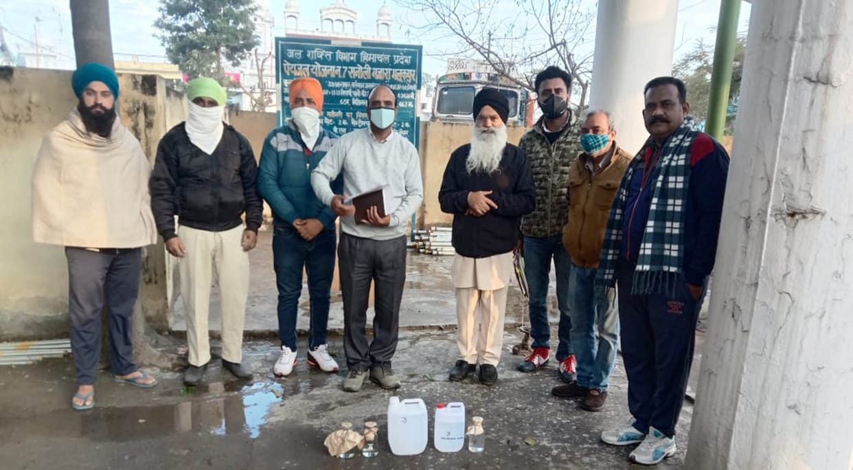 32 samples filled in case of supply of contaminated water