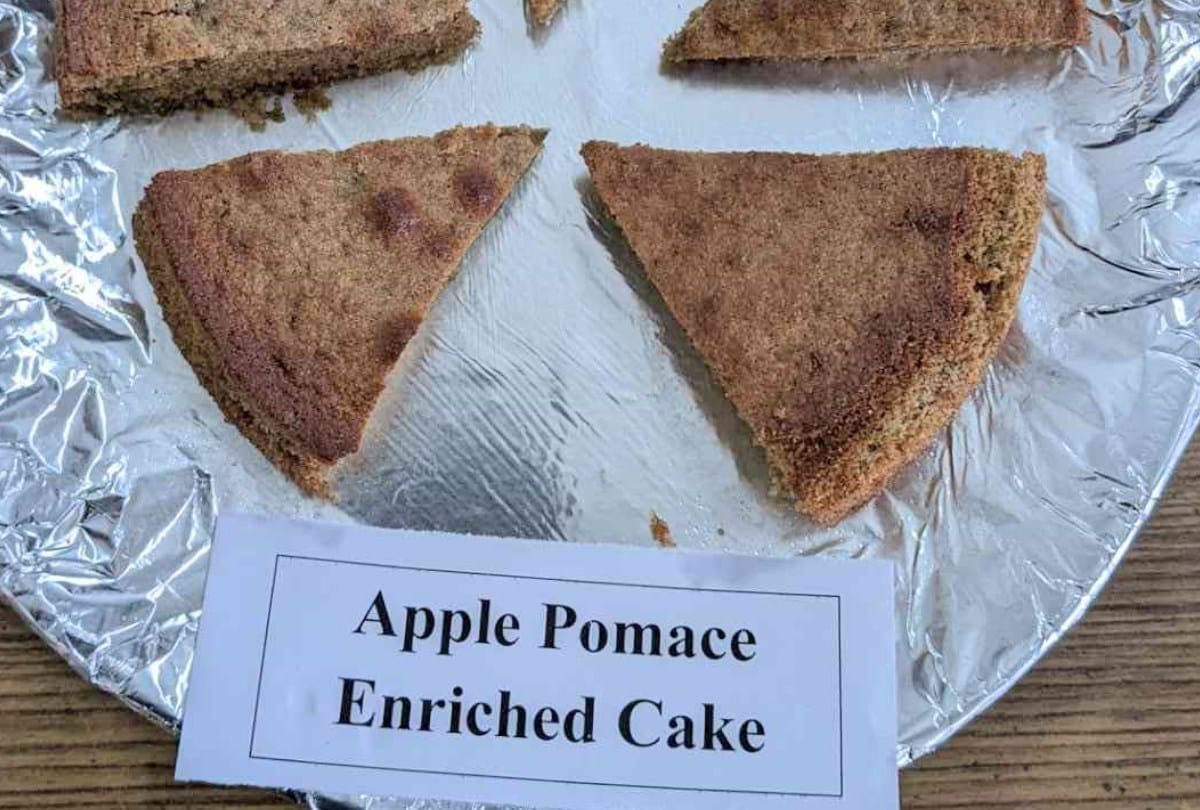 apple pomace enriched cake health benefits