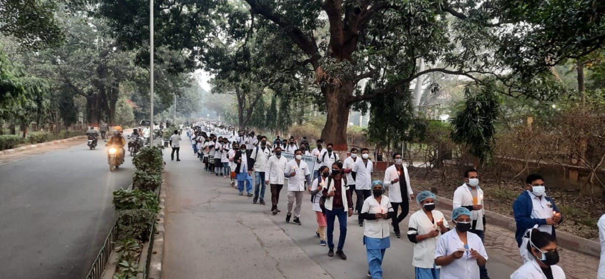 BHU MS-Nursing officer controversy reached PMO, took out candle march