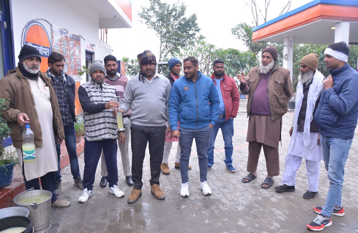 Shortly after filling diesel, the engine of the trucks jammed