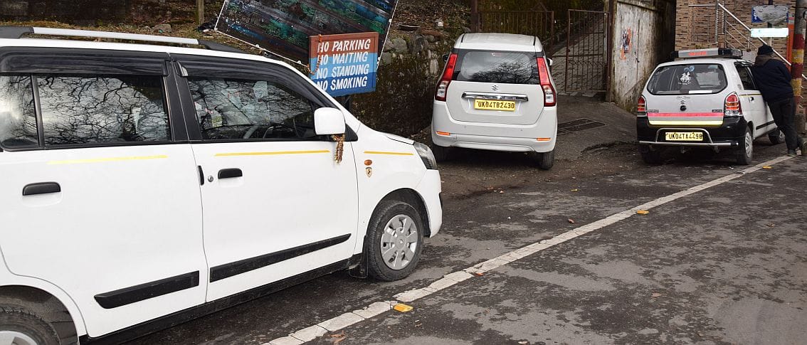 No Parking Zone in nainital