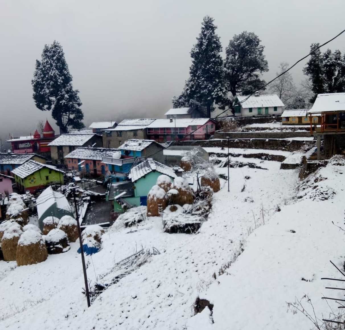 Snowfall in Danpur Region
