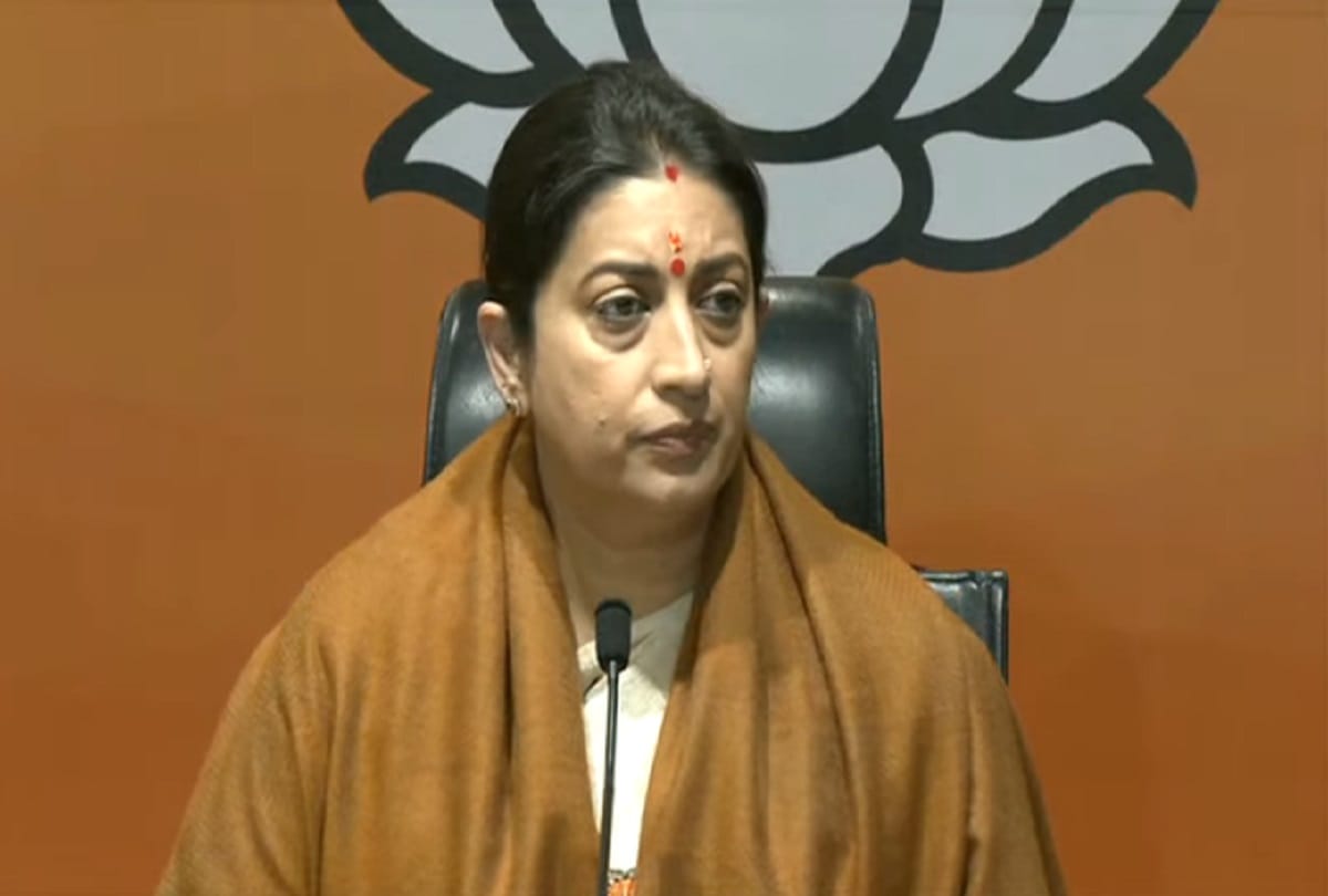 BJP virtual rally against the excise policy of Kejriwal government Smriti Irani