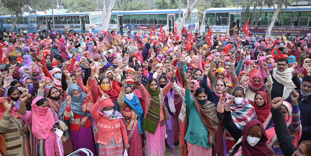 Jail Bharo Andolan: 1500 Anganwadi Workers Arrested