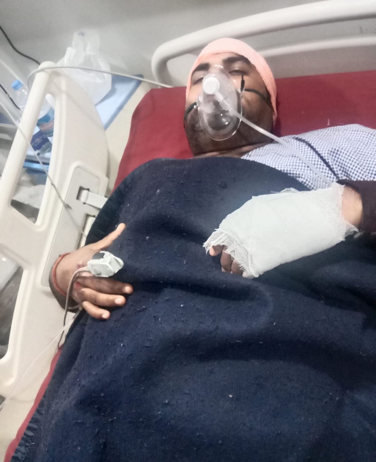 pradhan pati tried to crushed by car