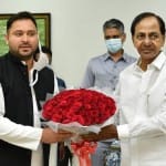 तेजस्वी यादव की चंद्रशेखर राव से मुलाकात