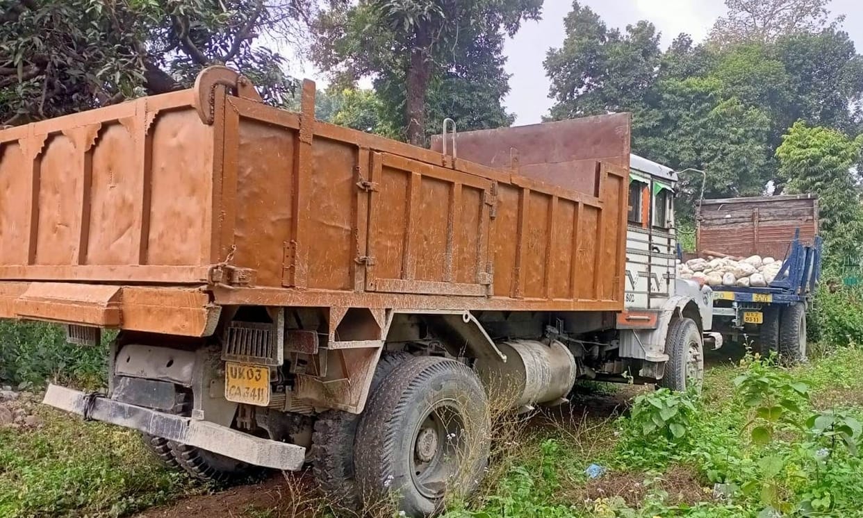 Vehicles of two including BJP leader seized in illegal mining