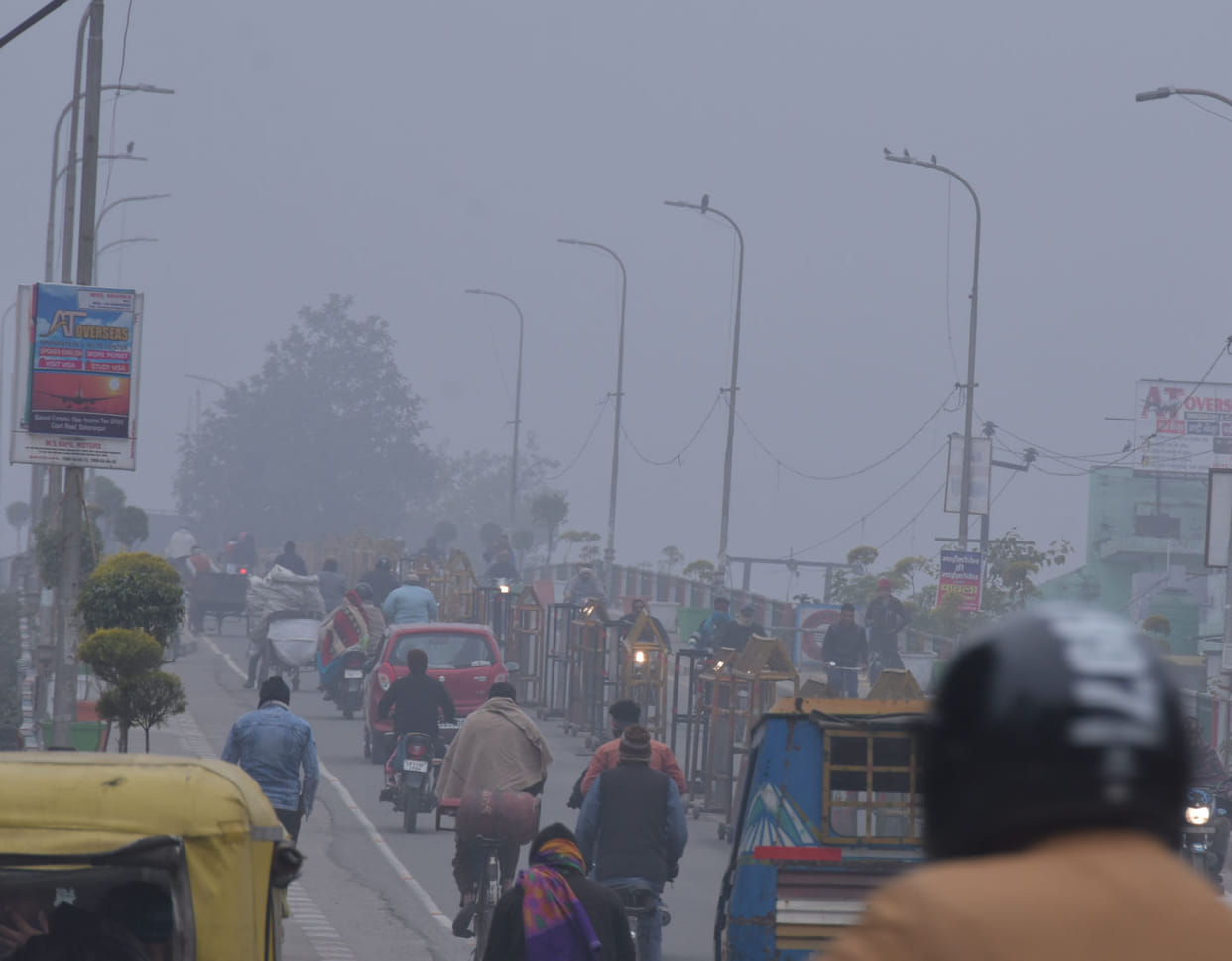 Maximum temperature dropped, no relief from winter