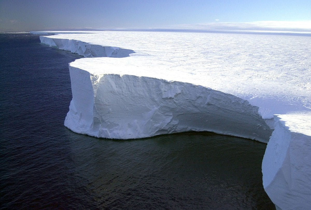 bigger glacier than England can break due to ship traffic threatening antarctica