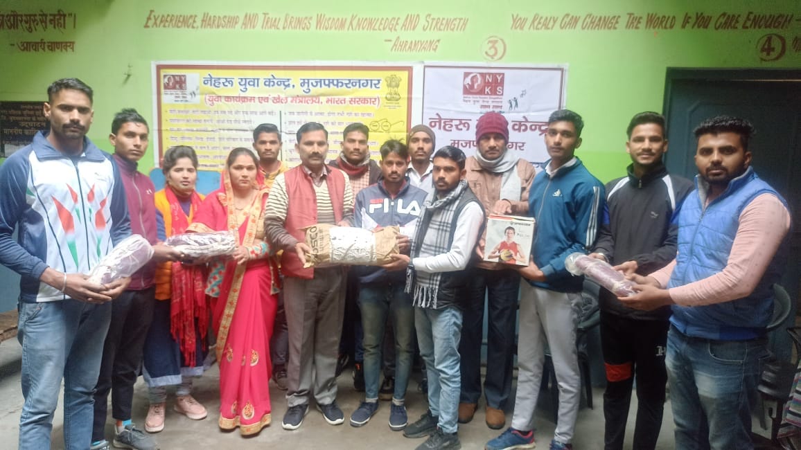 Sports material distributed to youth clubs