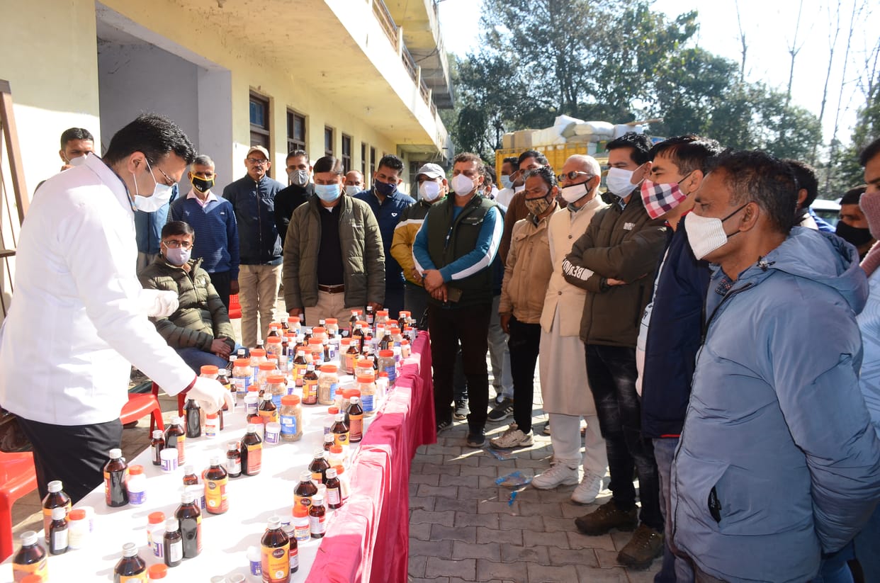 Medicines distributed to electricians