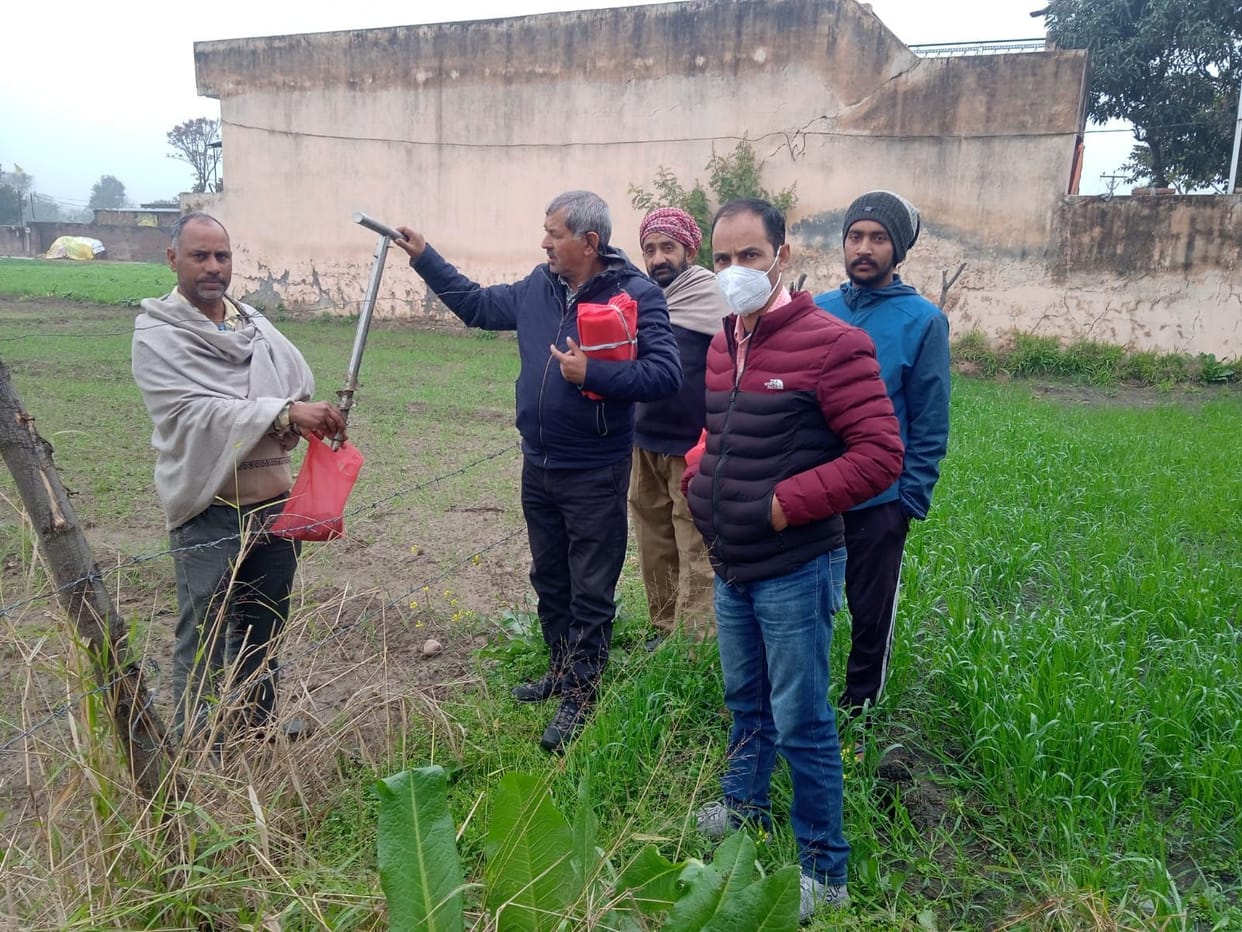 50 samples taken for soil testing from five villages including Sanoli