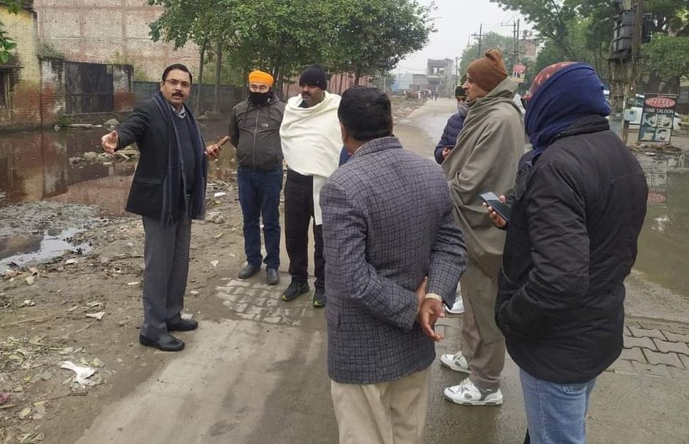 Deposited water removed, preparation of notice