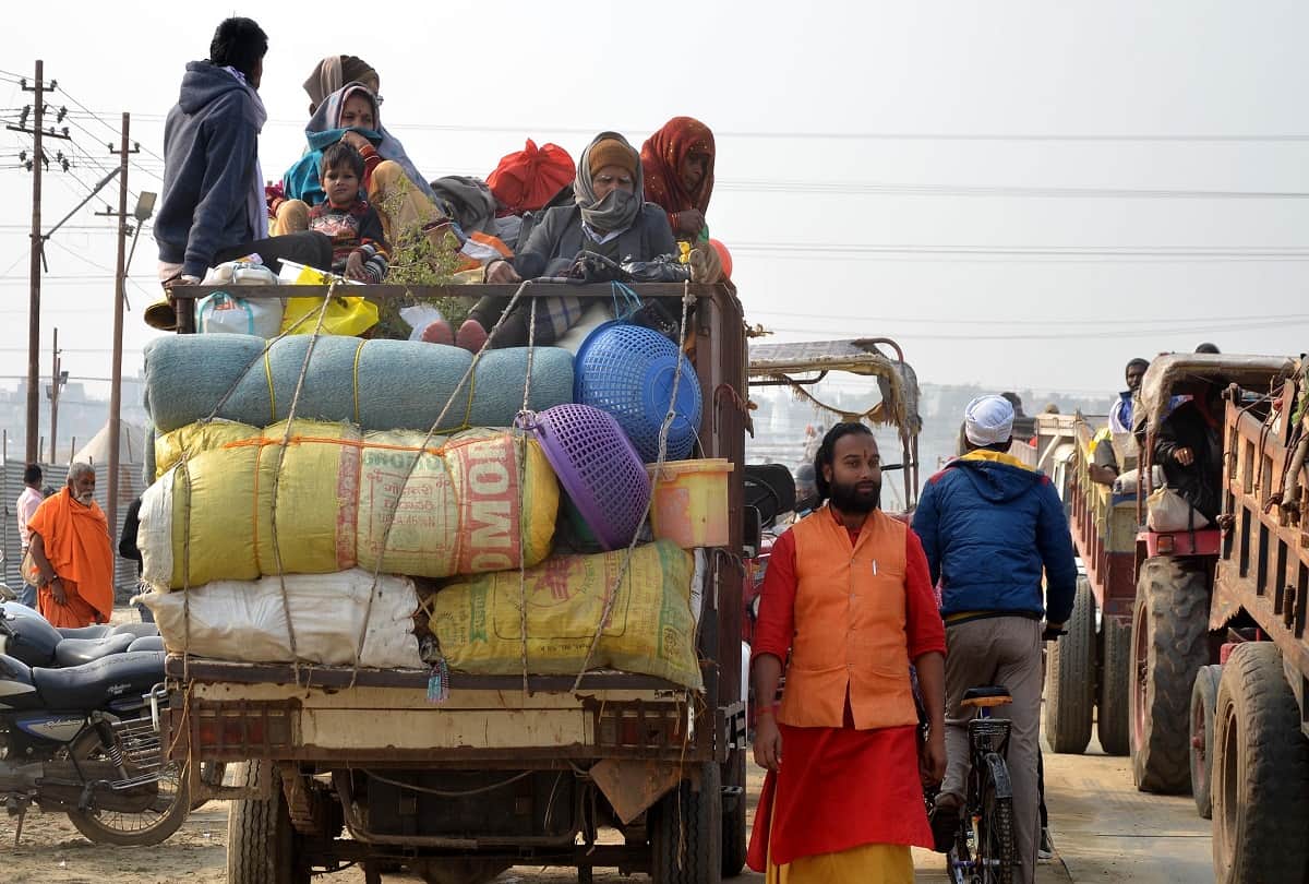 Prayagraj Sangam: City of tents adorned on the sand of Sangam, Magh fair will begin today with a dip of virtue on Makar Sankranti