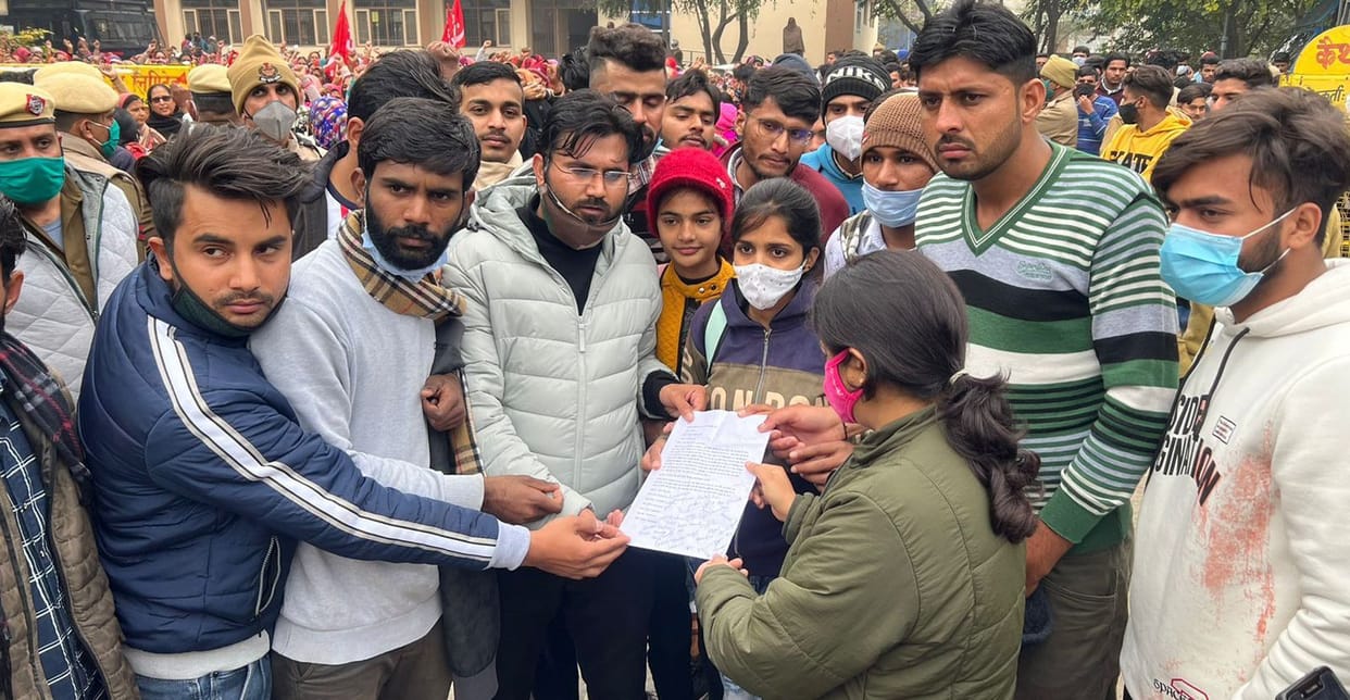 Students demonstrated for the demand to open educational institutions