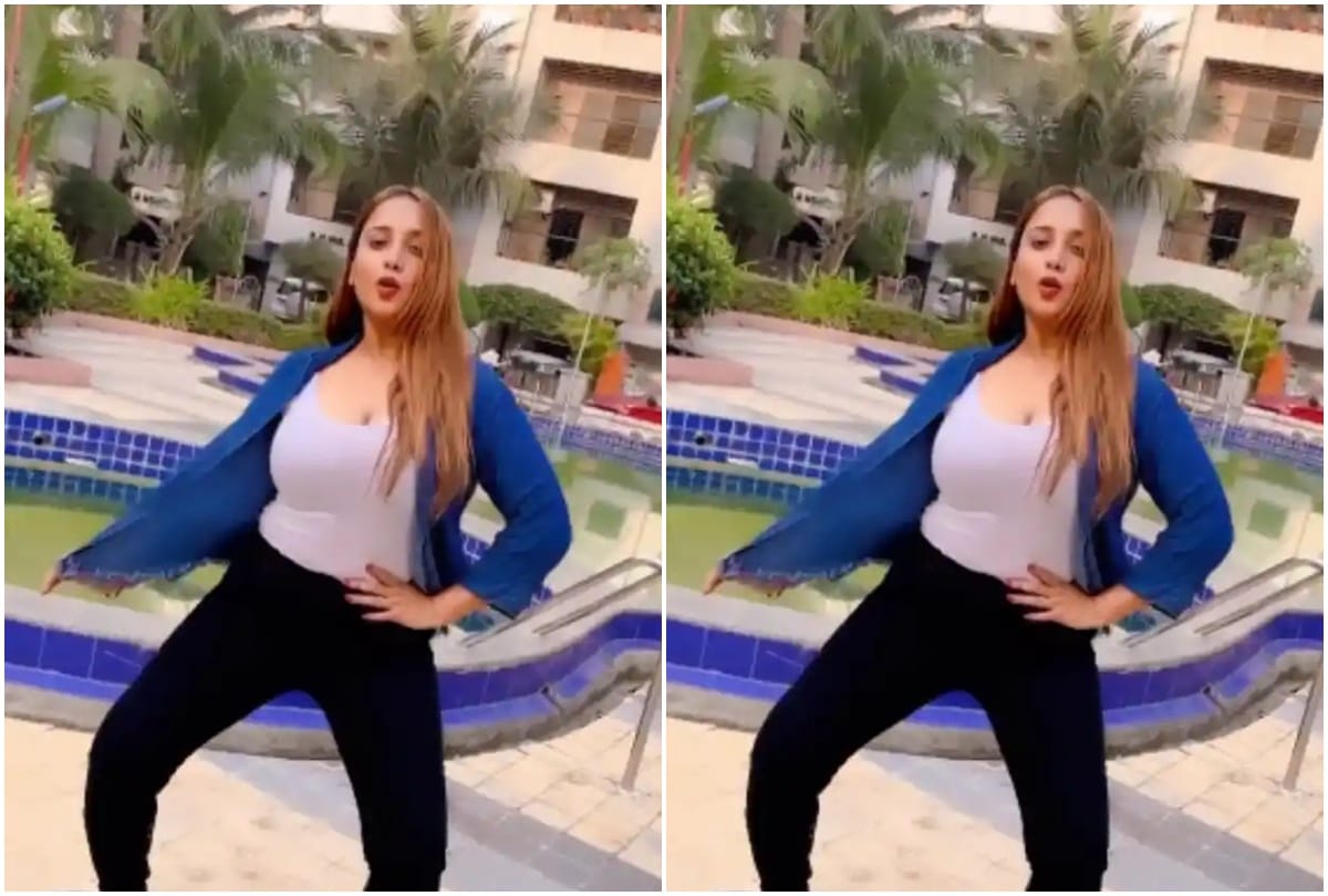 Bhojpuri: Rani Chatterjee dances on Pushpa famous song fans lose heart after seeing her tremendous dance moves