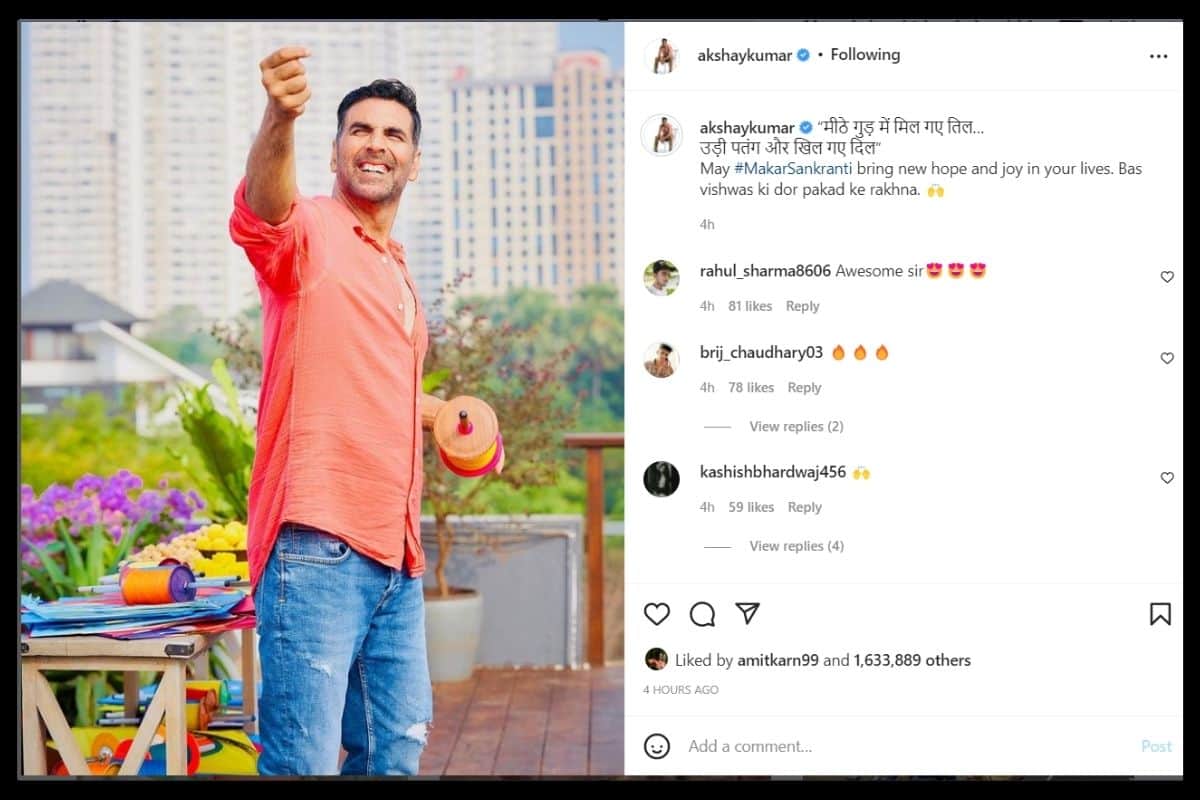 Happy Makar Sankranti: Akshay Kumar, Manoj Bajpayee, shilpa shetty, hema malin, preity zinta celebs wish love, happiness on the auspicious festival