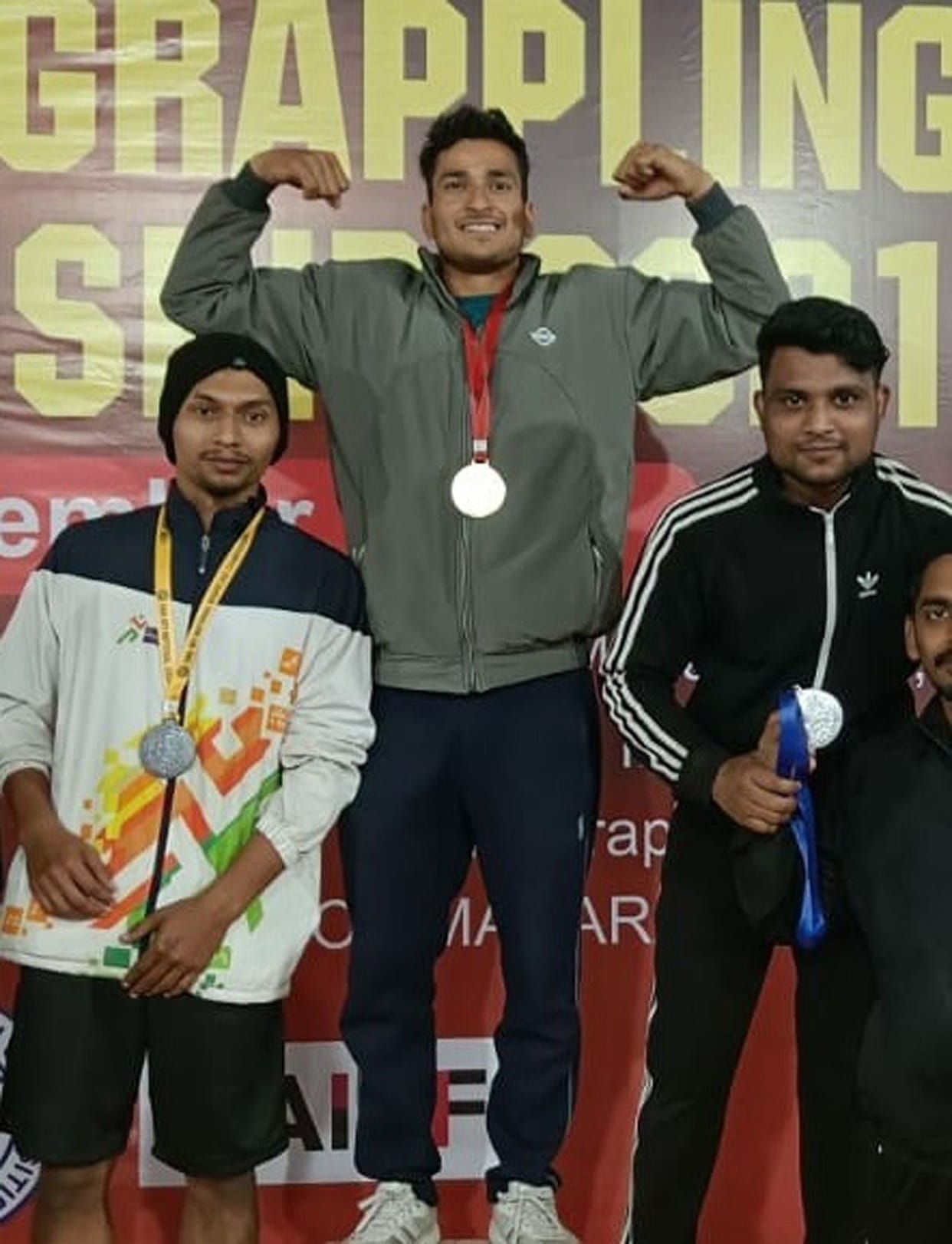 Ajay Payal won gold in grappling
