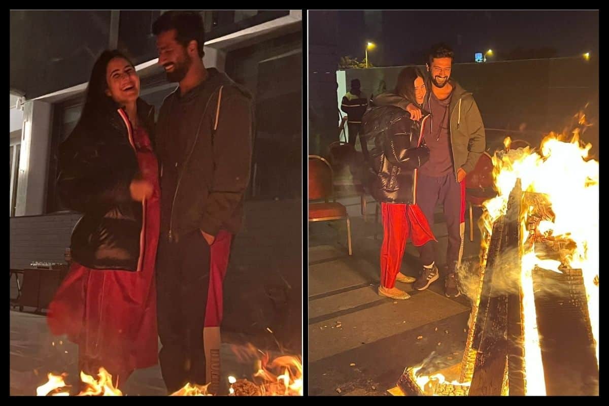 Vicky Kaushal and Katrina Kaif shared glimpses of their Lohri celebrations on Instagram. See the photos here.