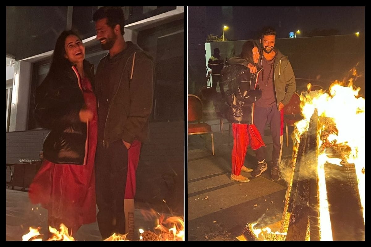 Vicky Kaushal and Katrina Kaif shared glimpses of their Lohri celebrations on Instagram. See the photos here.
