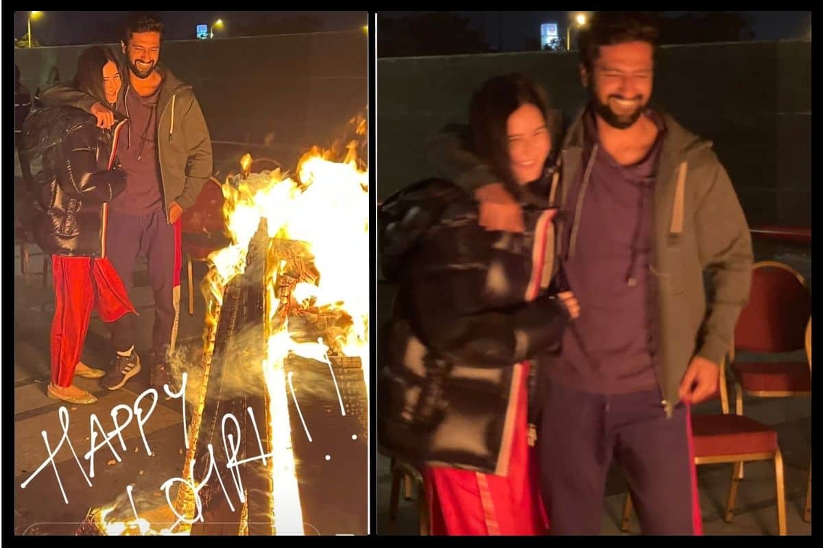 Vicky Kaushal and Katrina Kaif shared glimpses of their Lohri celebrations on Instagram. See the photos here.