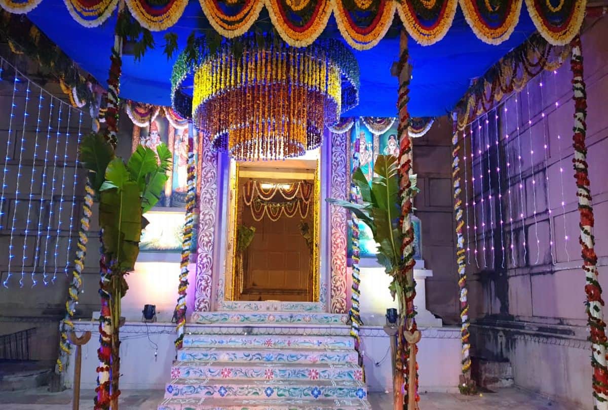 bhagwan rangnath godamma ji vivahotsava in rangnath temple in vrindavan