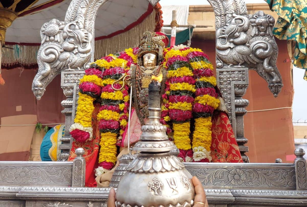 bhagwan rangnath godamma ji vivahotsava in rangnath temple in vrindavan