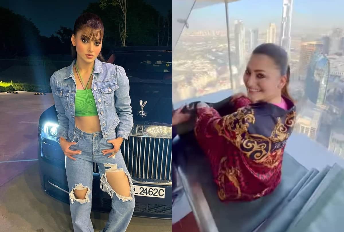 Urvashi Rautela Glass Capsule Stunt for 45 Million Followers see video