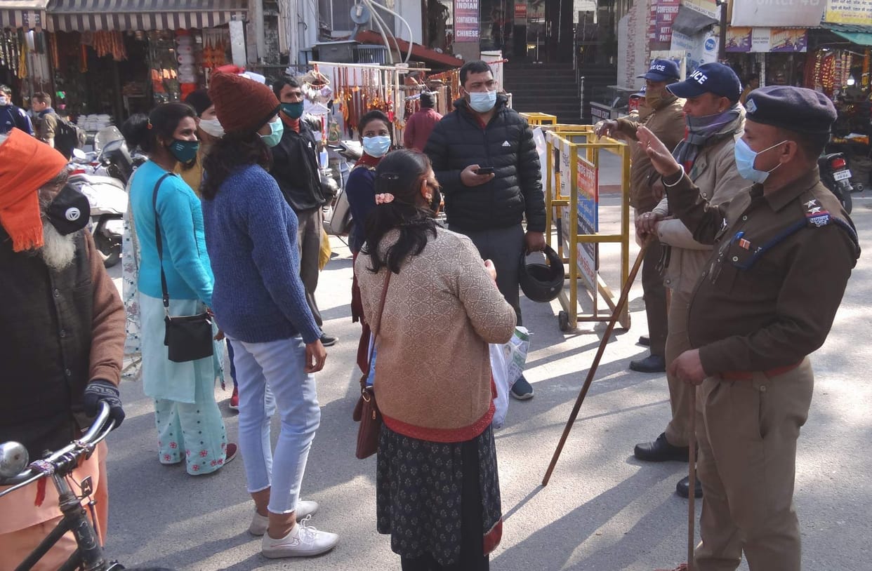 silence spread in triveni ghat on makar sankrnati