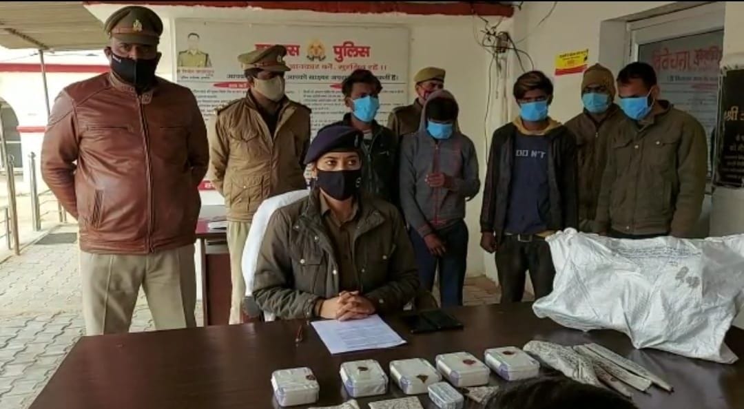 Hathras: Four vicious crooks arrested for carrying out three incidents of theft