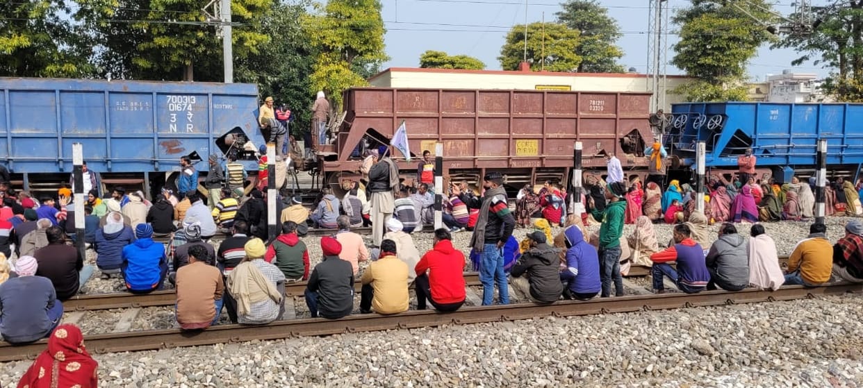 Villagers blocked the Ambala-Saharanpur rail route for four hours