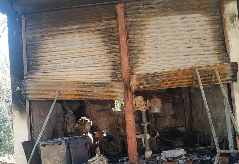 Workshop burnt in Chauntara, loss of 20 lakhs