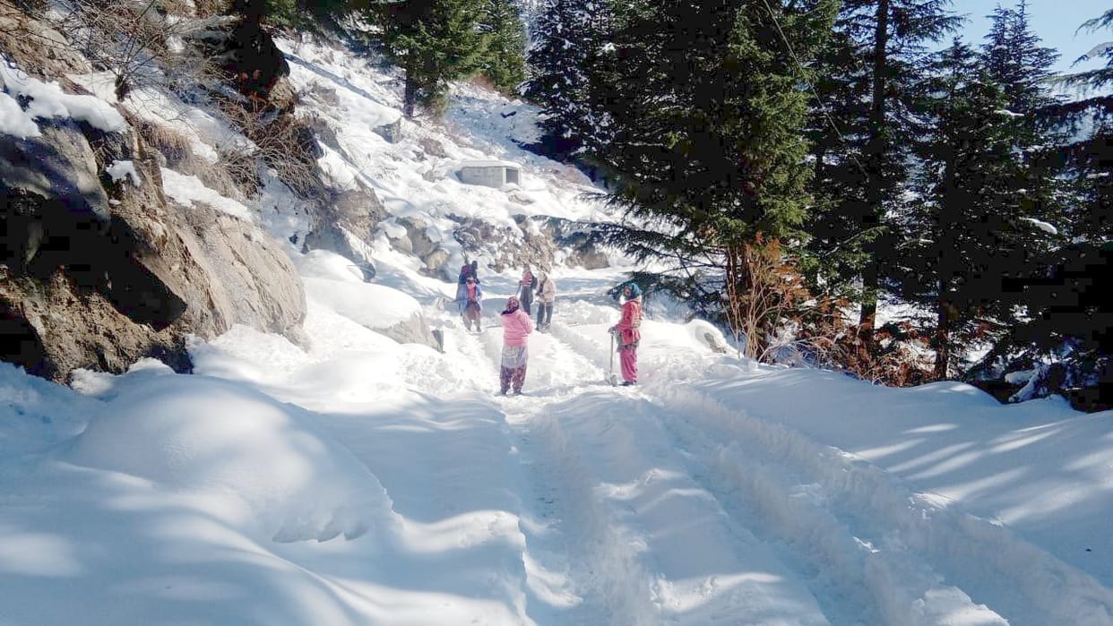 Life did not return on track after snowfall