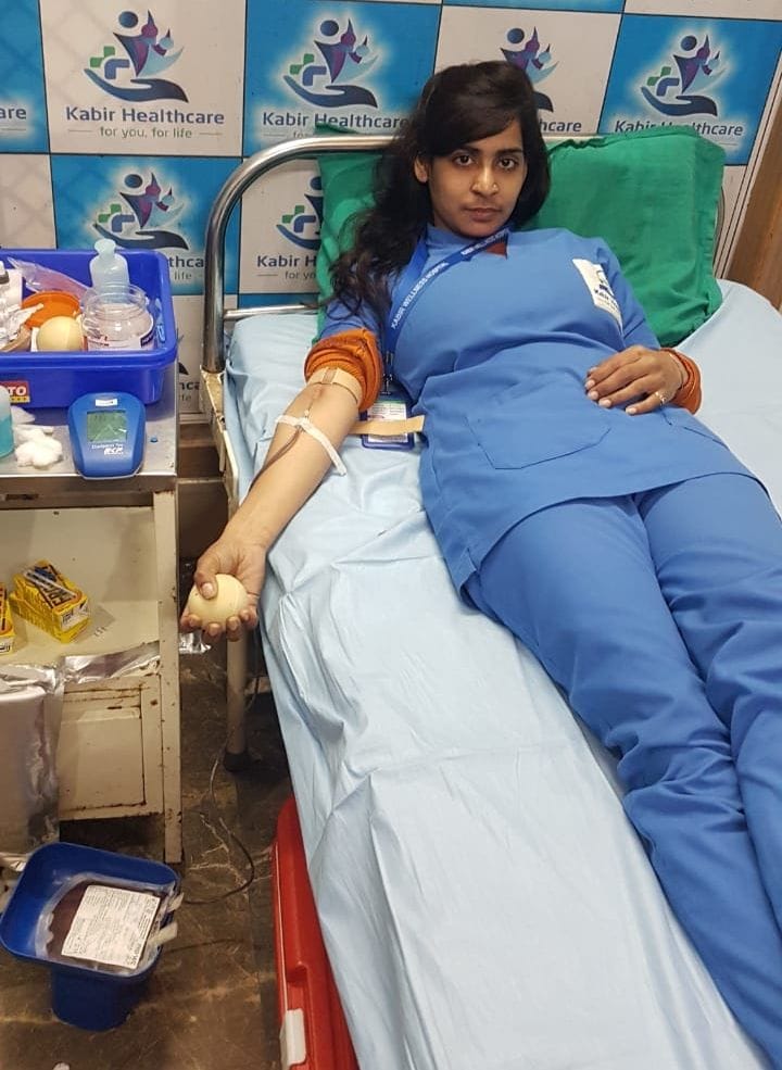 26 people donated blood in the camp