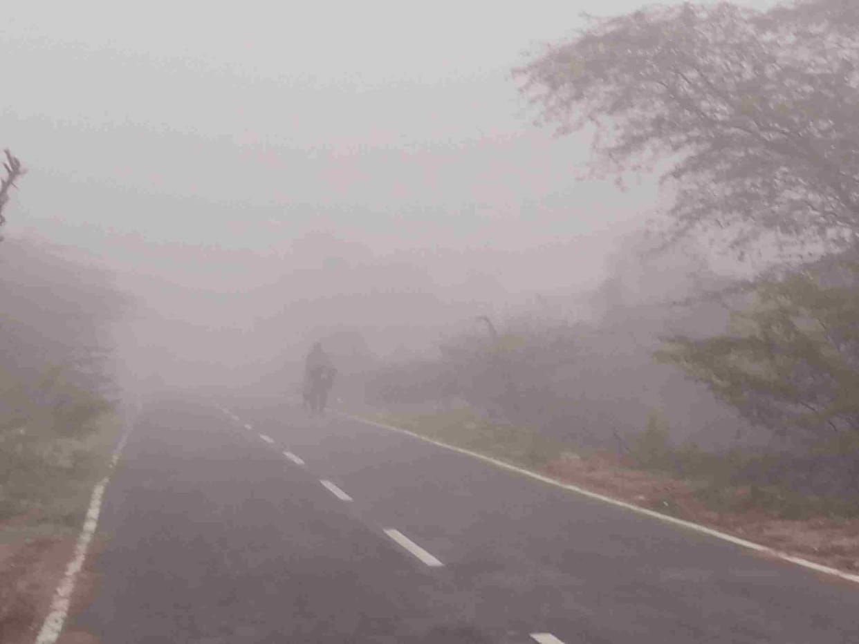 Fog affected life, drop in minimum and maximum temperatures