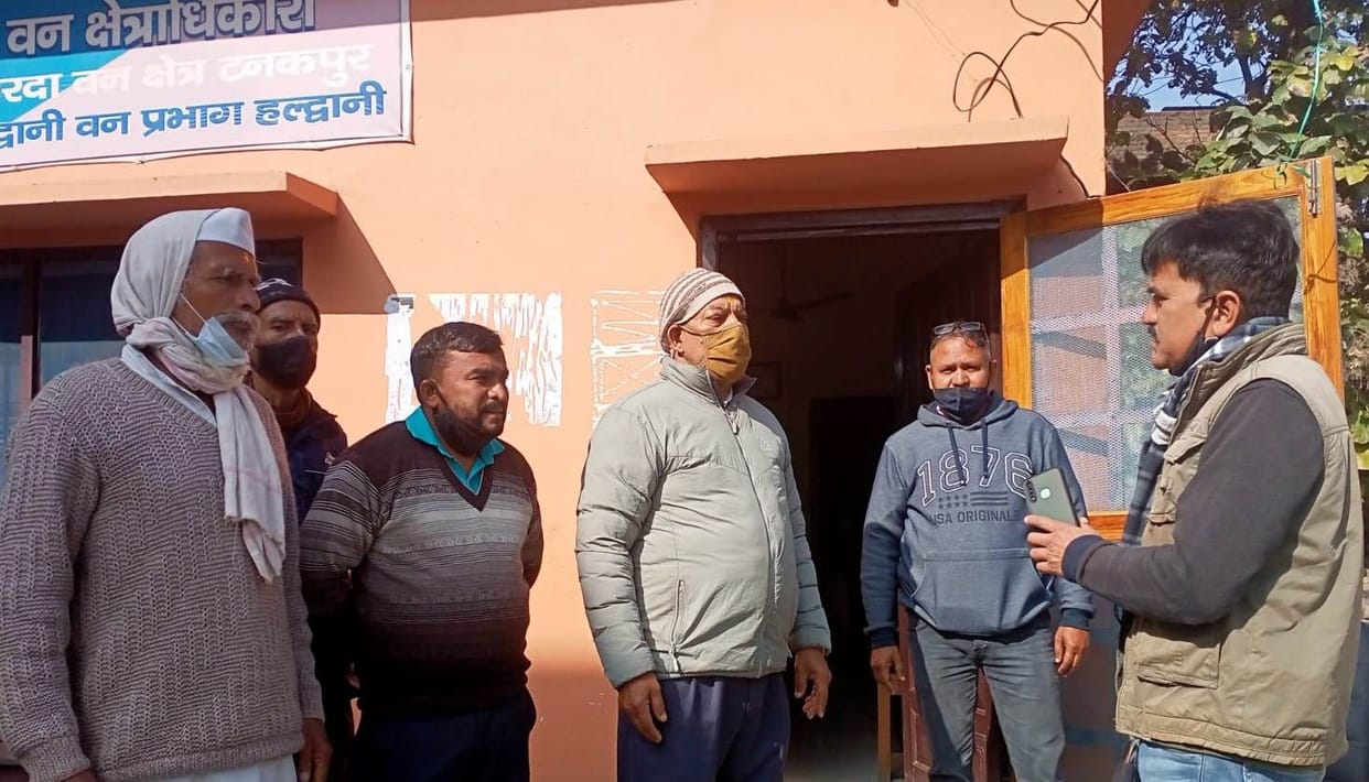 Crop Damage by Elifant in Tanakpur