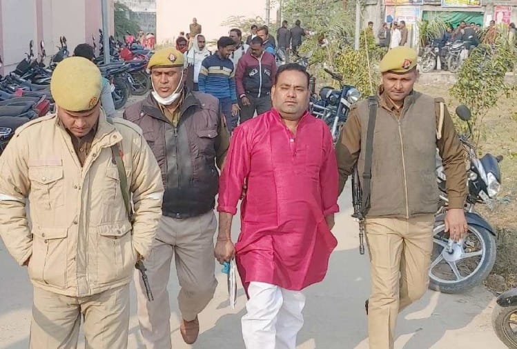 Deegh block pramukh Bhadohi manish power seized Bahubali MLA vijay mishra  nephew is in jail in gang rape case