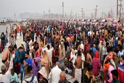 Prayagraj Magh Mela: Lakhs of devotees take dip in Sangam on Makar Sankranti