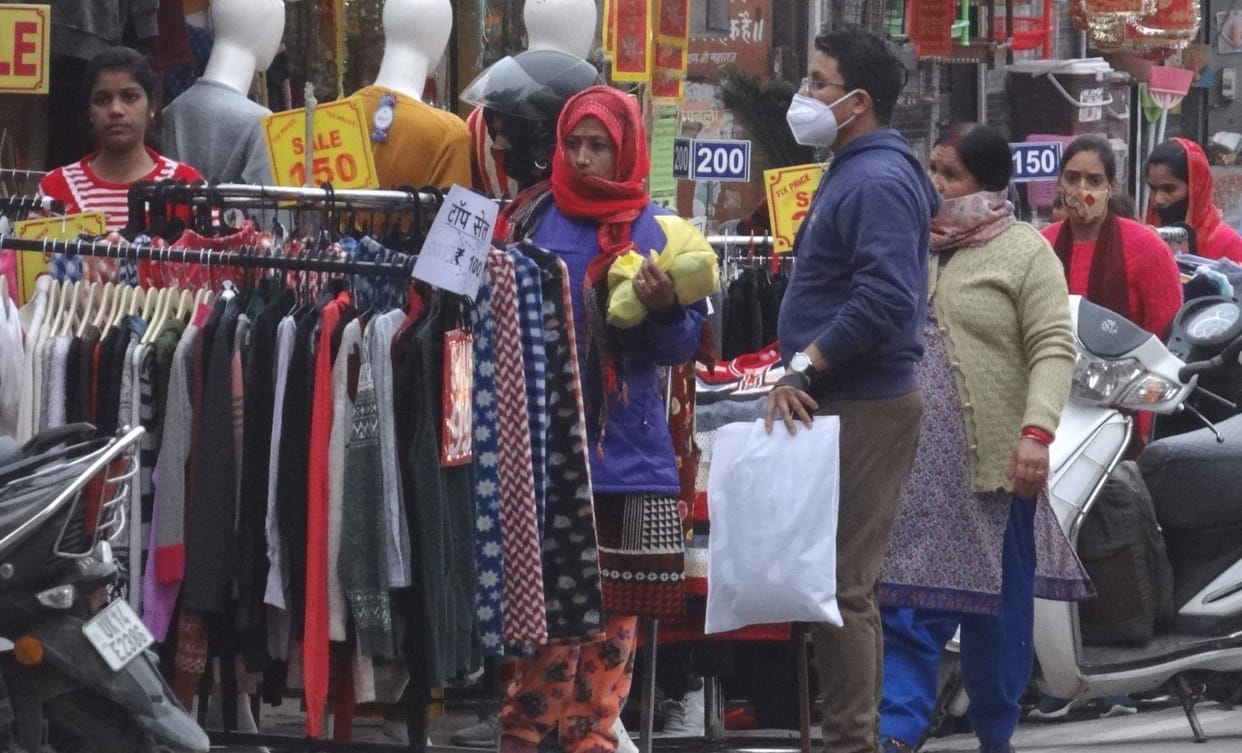 Encroachment on footpath, forced to walk on the road